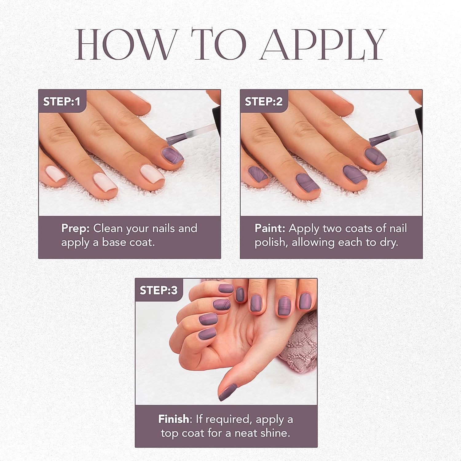 Purple Nail Lacquer