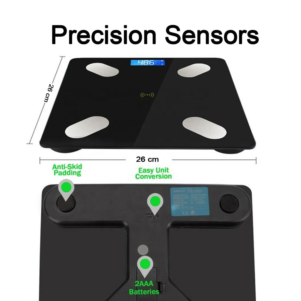 Digital scale for weight, muscle mass, and body fat measurement