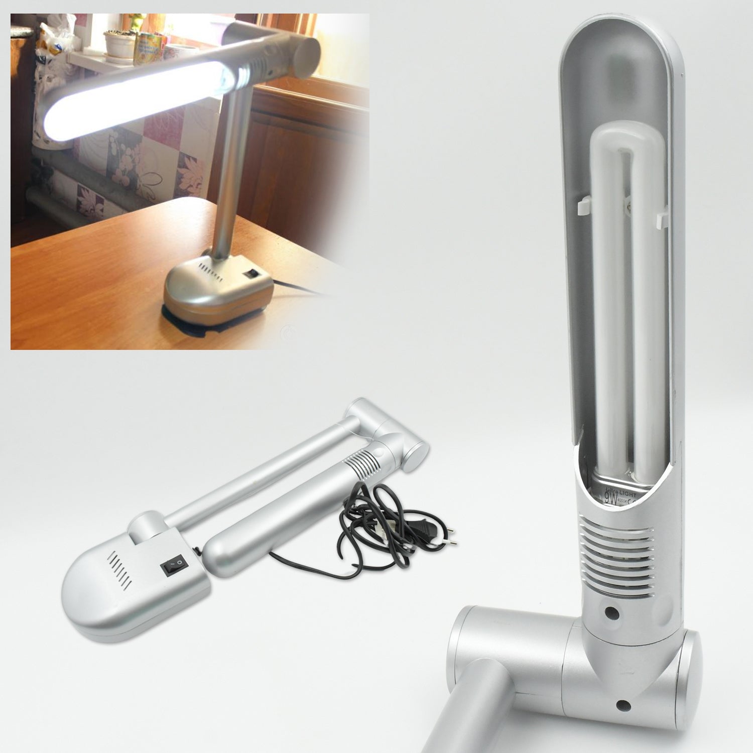 Multifunctional LED Desk Lamp for Study & Office – Eye-Caring Light (1 Pc)