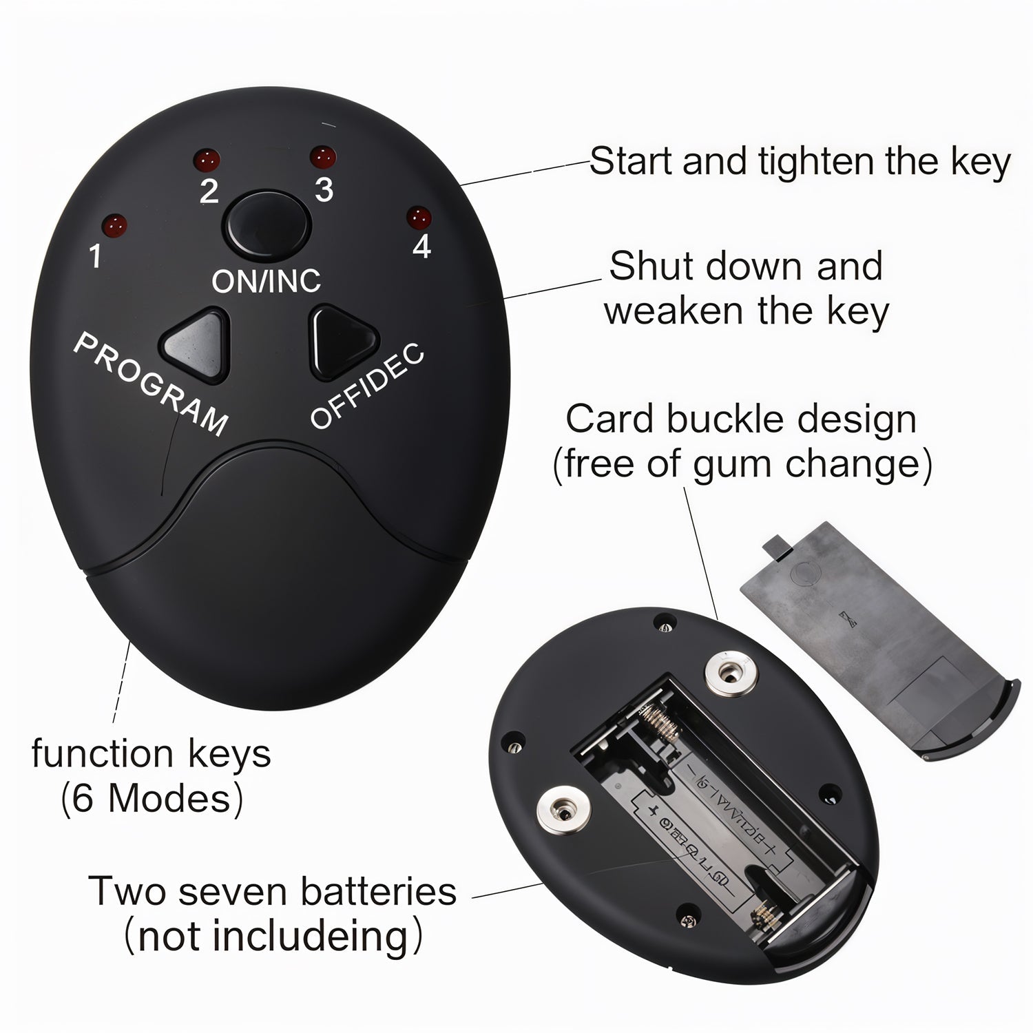 Wireless 6-Pack Abs Stimulator – Rechargeable Muscle Exerciser & Massager