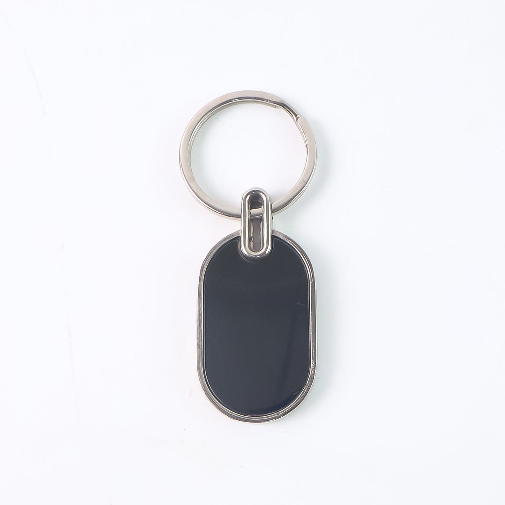 Monogram Edge Silver & Black Key Holder
