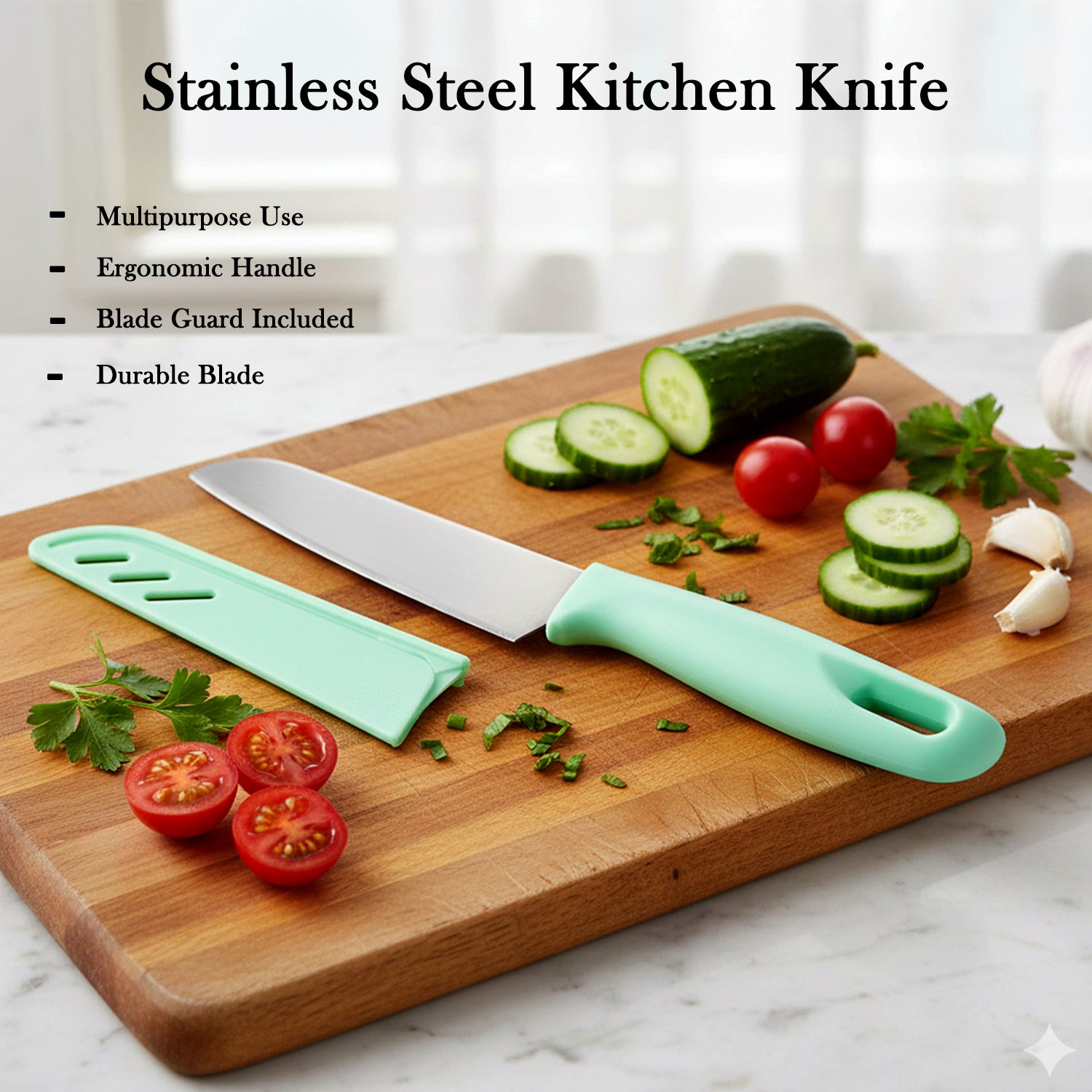 High-Quality Stainless Steel Kitchen Knife, Chhari (1 Pc)