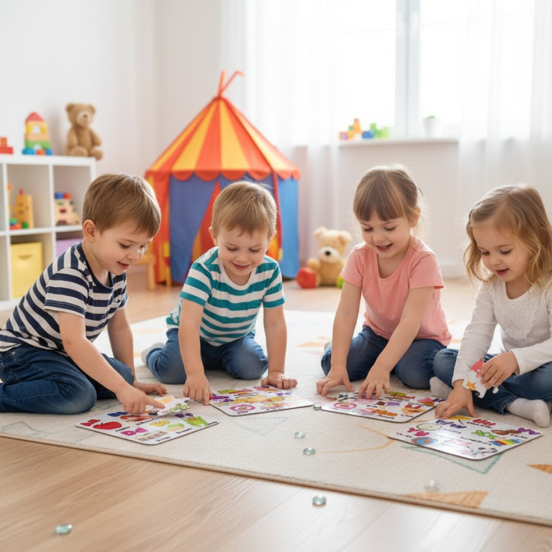 Trendsbazar Jigsaw Puzzle Toy for Children (4-Pcs Pack)