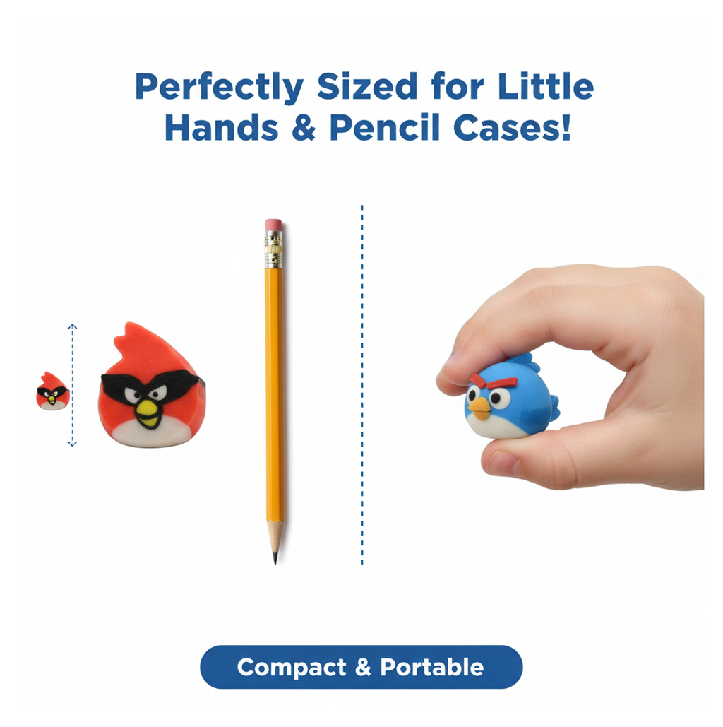 Colorful Novelty Eraser Set for Kids and Gifts (28 Pcs In 1 Packet)