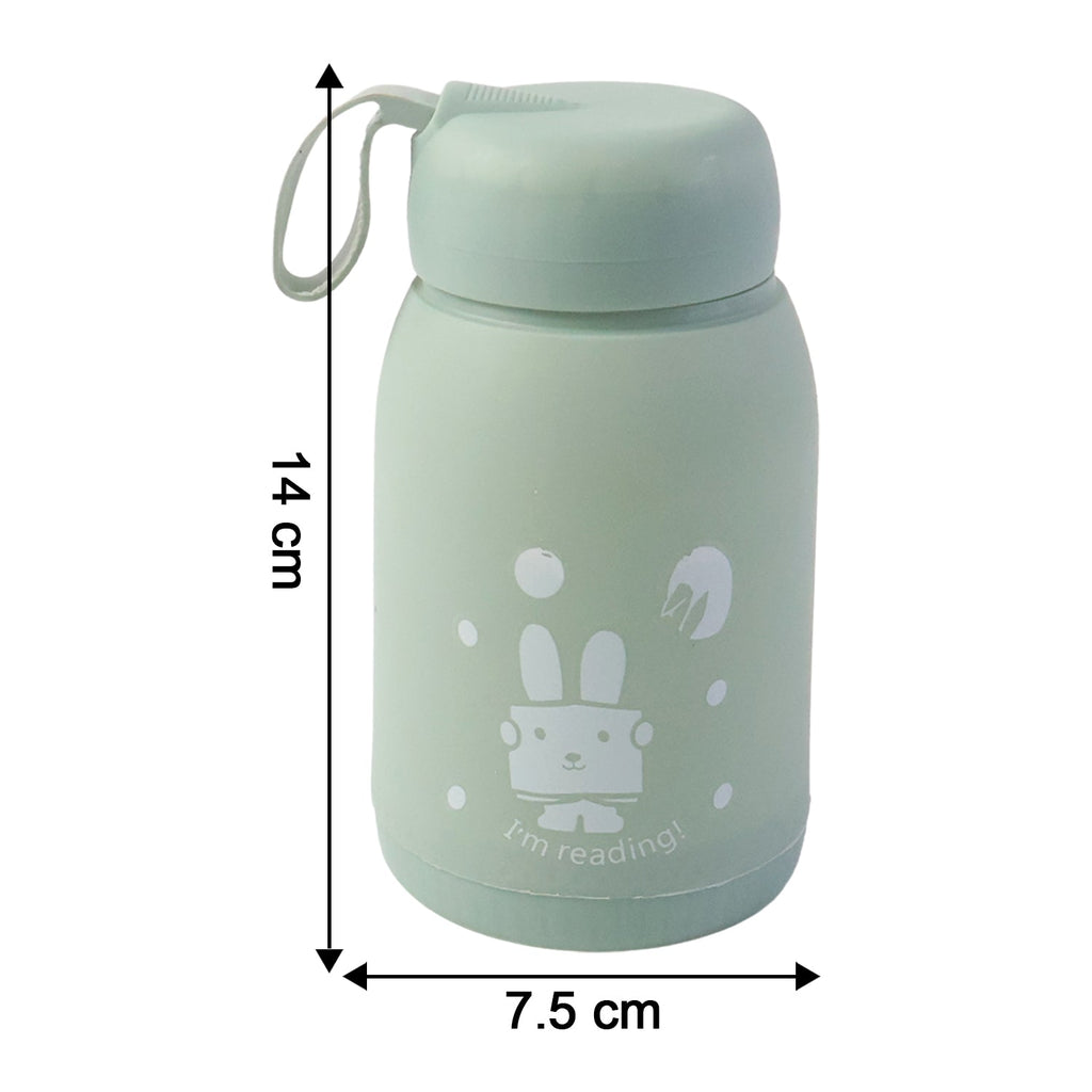 Cute Rabbit Printed Portable Insulated Water Bottle (330ML / 1 Pc)