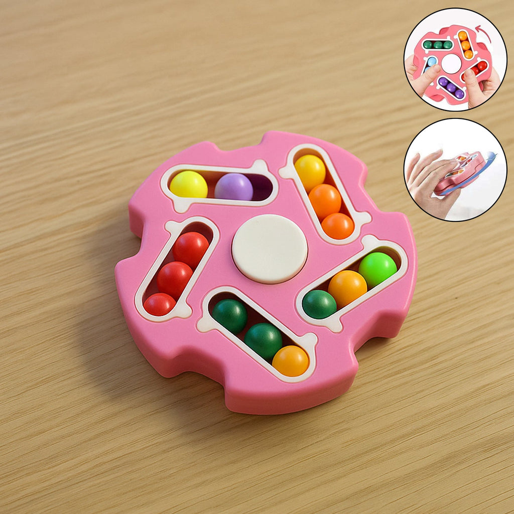 Fidget Magic Cube Spinner Toy – Multi-Track Finger Puzzle