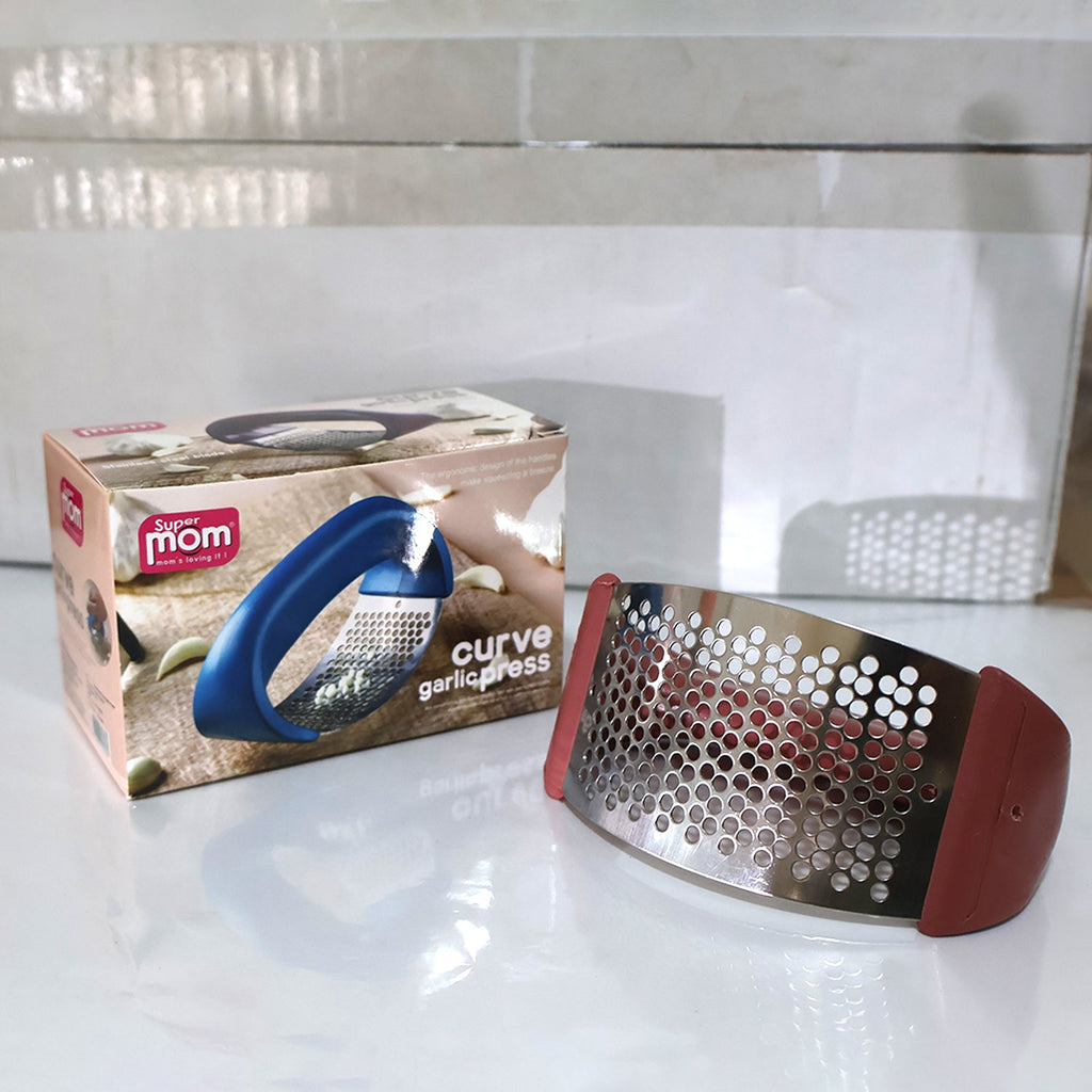 Supermom Premium Curve Garlic Press Crusher (1 Pc)