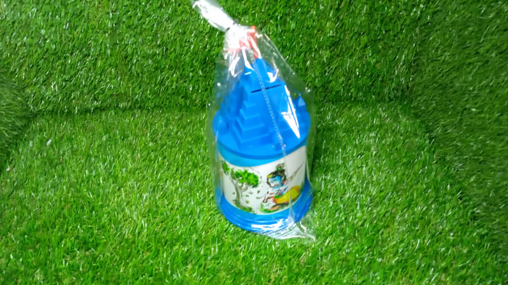 Money saving box in temple shape